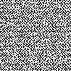 Vector monochrome seamless pattern. Contrast black & white endless abstract background. Simple illustration of microbes, bacteria, pills. Minimalist repeat texture for prints, textile, digital, fabric