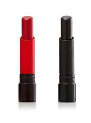 Obraz premium Red and black lipsticks