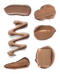 smear paint of cosmetic products