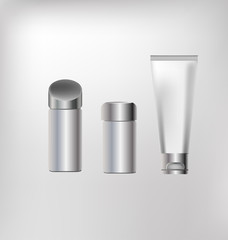 Vector cosmetics containers , packaging