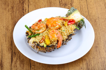 Rice with prawn