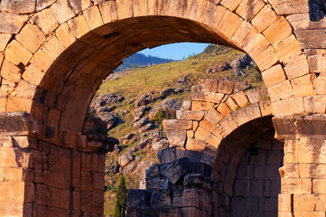 Iyerapolis's ancient arches in Turkey.