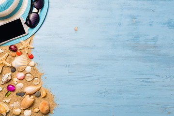 Summer objects for vacation