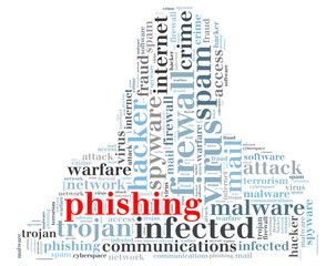 Obraz premium Firewall Virus word cloud