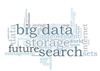 Big data word cloud