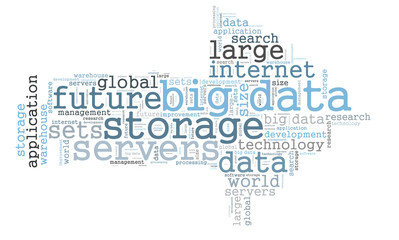 Big data word cloud