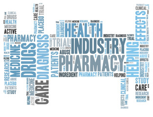 Pharmacy industry word cloud