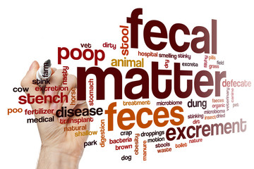 Fecal matter word cloud