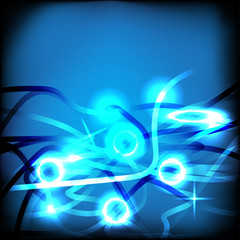 Dark Colorful light effect. Vector Illustration. 