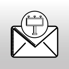 Fototapeta premium email correspondence concept graphic icon vector illustration eps 10