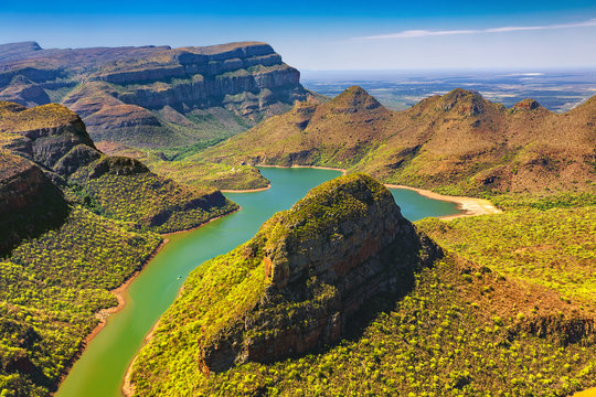 Republic of South Africa - Mpumalanga province. Blyde River Canyon (the largest green canyon in the world, fragment of the Panorama Route)