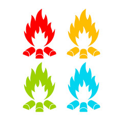 Fire vector icon