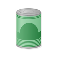 metal can of preserved food