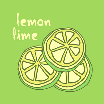 lemon lime illustration