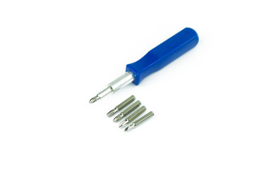 Phillips type Screwdriver isolated on white background