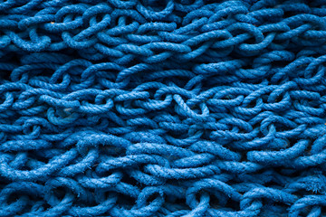 Close-up of a wall made with knots