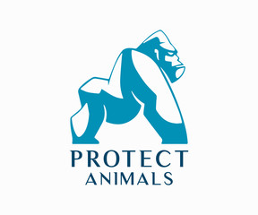 Protect, Look After Animal and Wild Life Vector Design