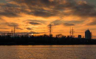 Fototapeta premium Urban evening