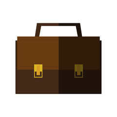 Suitcase icon. Travel baggage luggage trip and accessory theme. Isolated design. Vector illustration