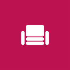 armchair icon illustration