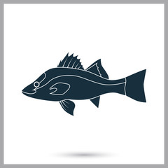 Stone perch icon. Simple design for web and mobile