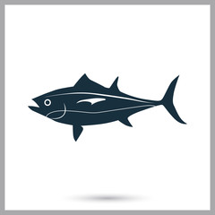 Tuna icon. Simple design for web and mobile