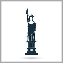 The Statue of Liberty icon. Simple design for web and mobile