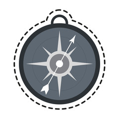 Fototapeta premium Compass icon. Instrument tool navigation and location theme. Isolated design. Vector illustration