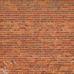 Large Red Brown Old Vintage Brickwall Frame Square Background Te