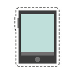 Smartphone icon. Device gadget technology and electronic theme. Isolated design. Vector illustration