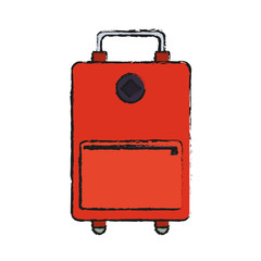 Bag icon. Travel baggage luggage trip and accessory theme. Isolated design. Vector illustration