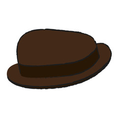 Hat icon. Cloth costume accessory and wear theme. Isolated design. Vector illustration