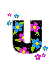 Alphabet Flower Topia U
