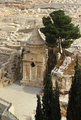 Tomb of Absalom (Absalom's Pillar) in Kidron Valley, Jerusalem, Israel