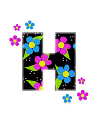 Alphabet Flower Topia H