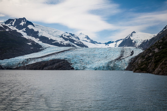 Portage Glacier- Portage- Alaska  This glacier is located in a lake adjacent to Turnagain Arm in Portage, Alaska.