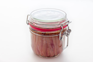Jar of anchovies