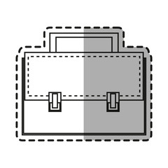 Suitcase icon. Travel baggage luggage trip and accessory theme. Isolated design. Vector illustration