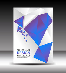 Cover Annual report template vector, business brochure flyer