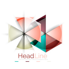 Fototapeta premium Glossy glass modern triangle layout