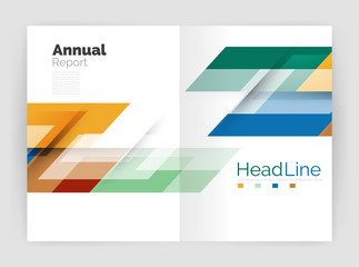 Obraz na płótnie Canvas Geometric business annual report templates, modern brochure flyer template