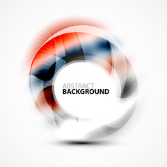 Shiny blurred cicrle template