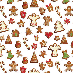 christmas gingerbread pattern