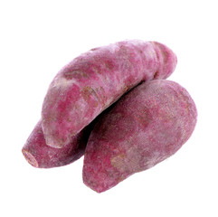 sweet potato on  white background