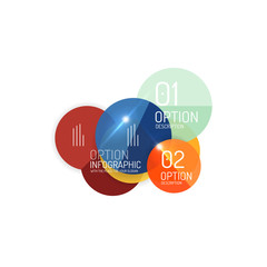 Vector business infographics, option select