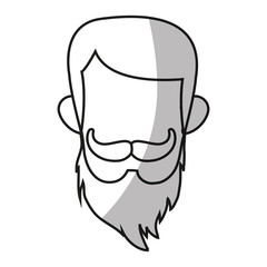 Man icon. Hipster style vintage retro fashion and culture theme. Isolated design. Vector illustration