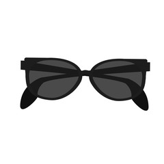 Fototapeta premium Glasses icon. Fashion style accessory eyesight and lens theme. Isolated design. Vector illustration
