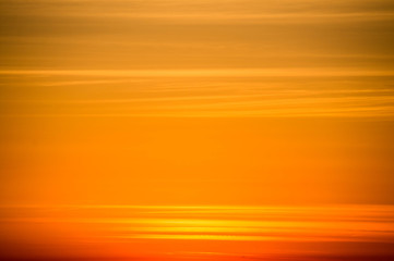 Orange sky at sunset 