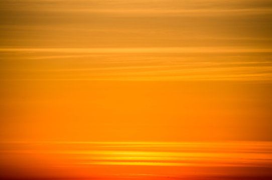 Orange Sky At Sunset 