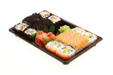 Japanese sushi rolls.